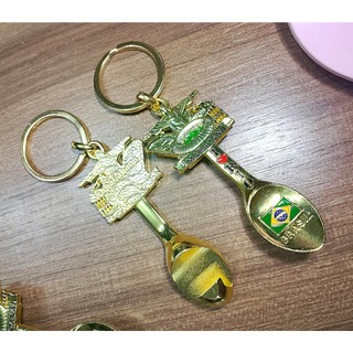 Chaveiro Com Abridor Turístico Souvenir De Metal -  Rio De Janeiro Brasil