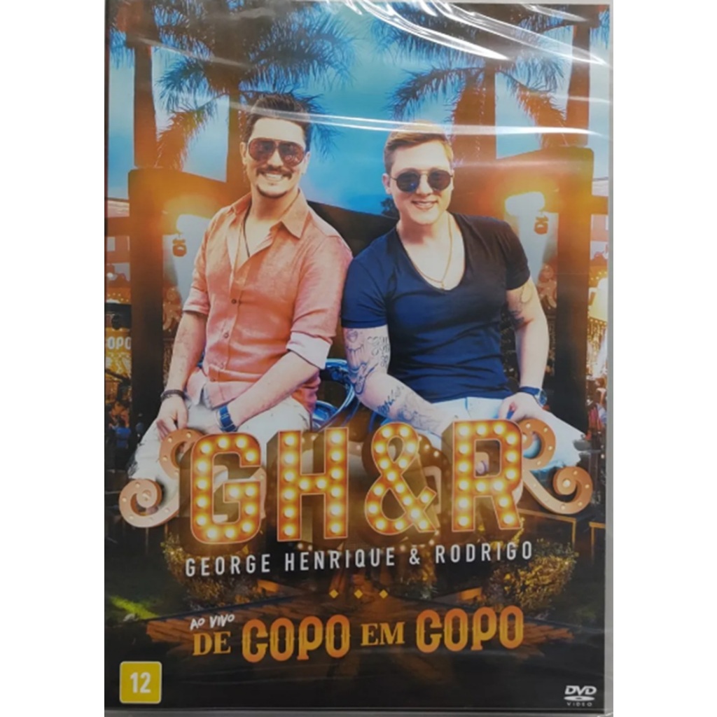 Dvd George Henrique & Rodrigo - De Copo Em Copo Ao Vivo
