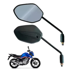 DOIS LADOS ROSCA INVERTIDA - Retrovisor Slyck Titan 160 2018 em diante - Moto - Espelho
