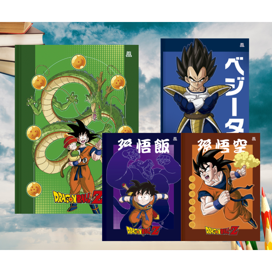 Caderno Brochurão Grande Dragon Ball 80 Folhas São Domingos em Oferta na Shopee