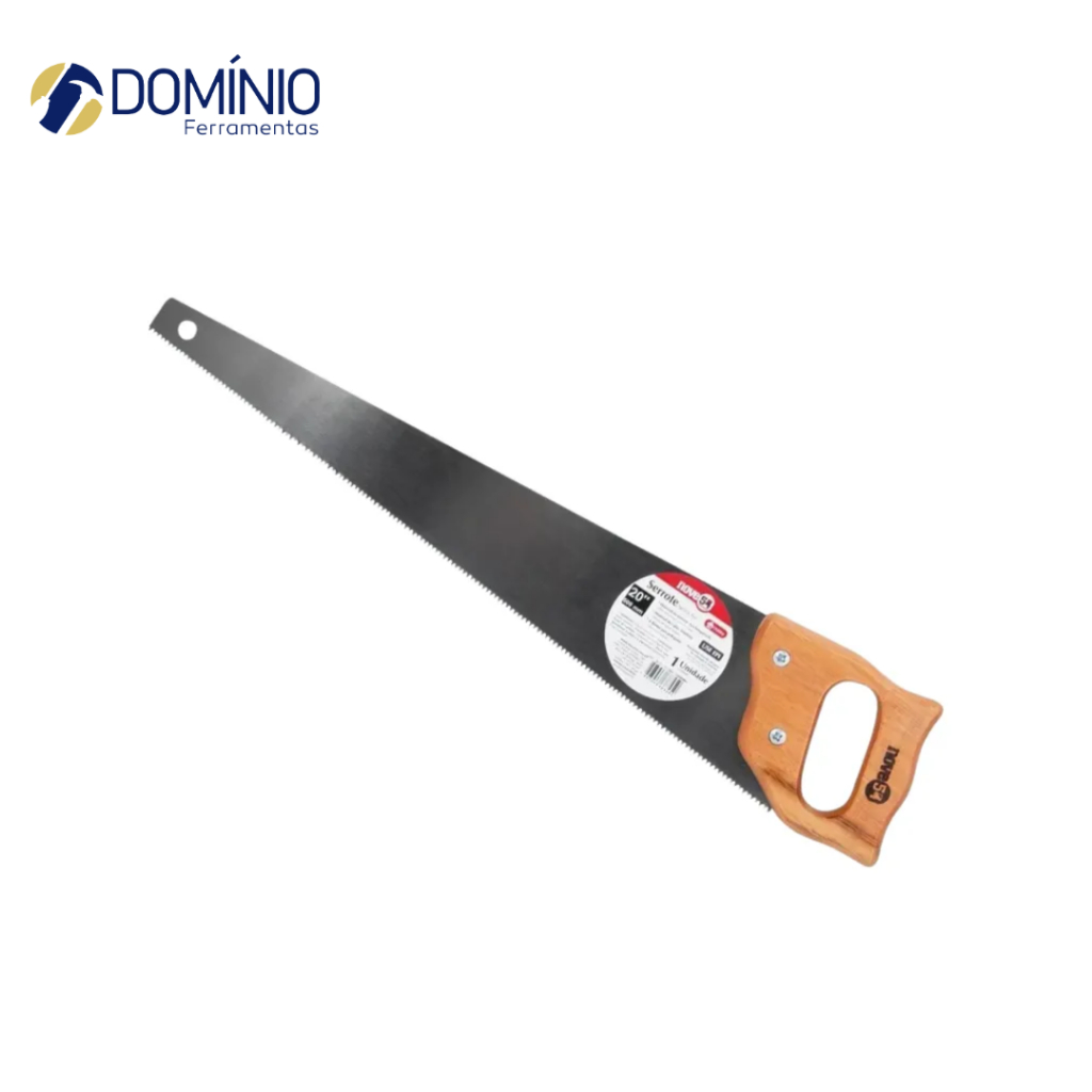 Serrote Profissional 20'' Lâmina de Aço Cabo De Madeira Ferramenta Nove54