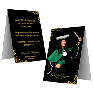 Cartão de agradecimento para Formatura placa de mesa Agradecimentos para festa em Oferta na Shopee