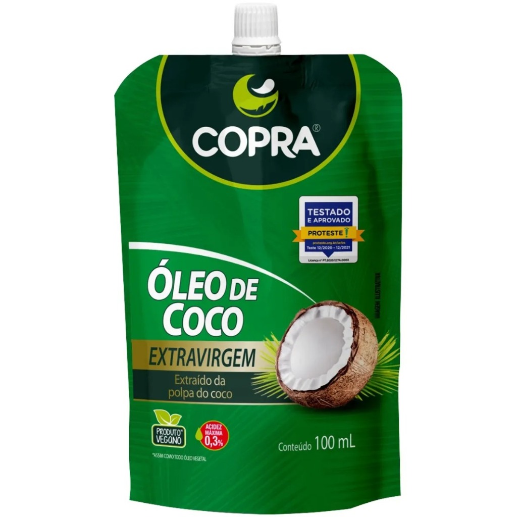 Óleo de Coco Extravirgem 100ml - Copra em Oferta na Shopee