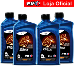 Kit 4x Óleo 10w-30 Semissintético elf Moto 4 Xtreme