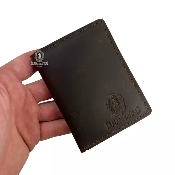 Carteira em Couro - Porta Cartão - Marrom Café