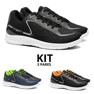 Kit Tênis Masculino Esportivo Academia Corrida em Oferta na Shopee