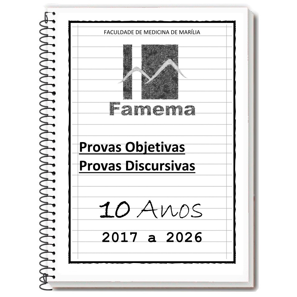 FAMEMA 2026/2027 - Caderno de Provas + Gabarito + Folhas de Redação em Oferta na Shopee