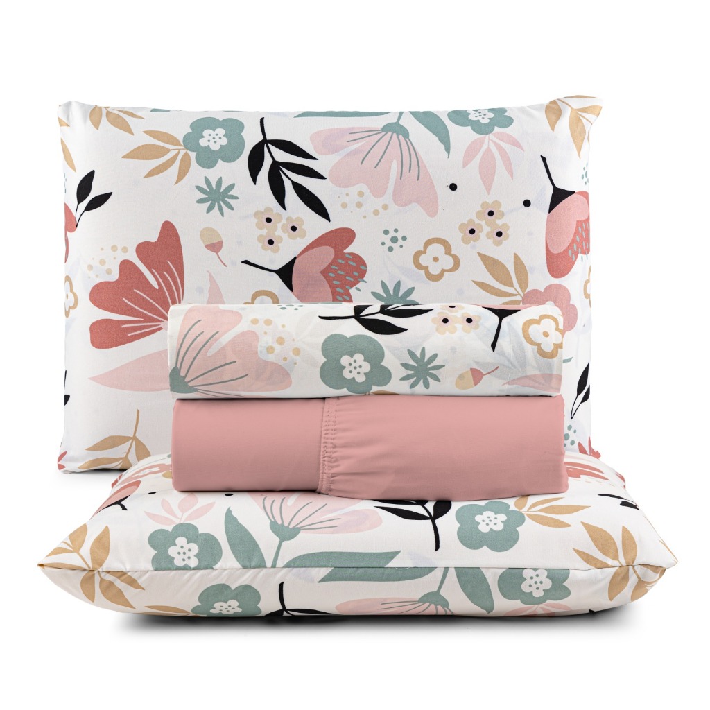 JOGO DE CAMA LENÇOL CASAL PADRÃO BOX 04 PEÇAS 200 FIOS TOQUE MACIO em Oferta na Shopee