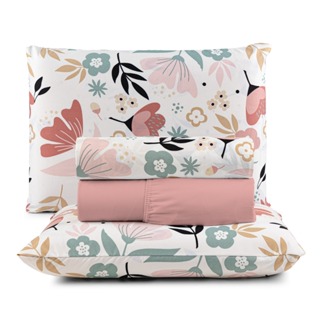 JOGO DE CAMA LENÇOL CASAL PADRÃO BOX 04 PEÇAS 200 FIOS TOQUE MACIO em Oferta na Shopee