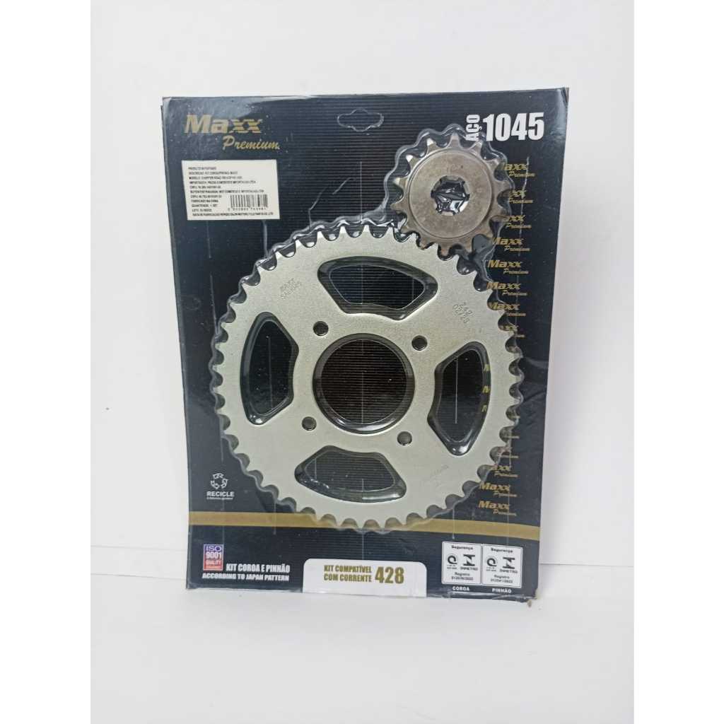 Kit Coroa e Pinhão Haojue Chopper Road 150 Cbs 42/14 Maxx