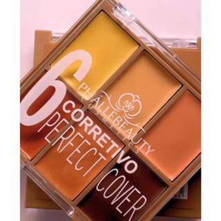 Paleta de corretivo Perfect Cover  - Phallebeauty em Oferta na Shopee