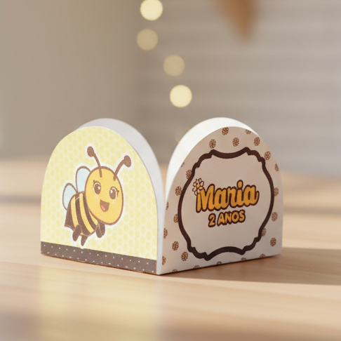 Forminhas de Doces Personalizadas Abelhinha | Brigadeiro Docinhos Decoração Festa Aniversário Lembrancinhas