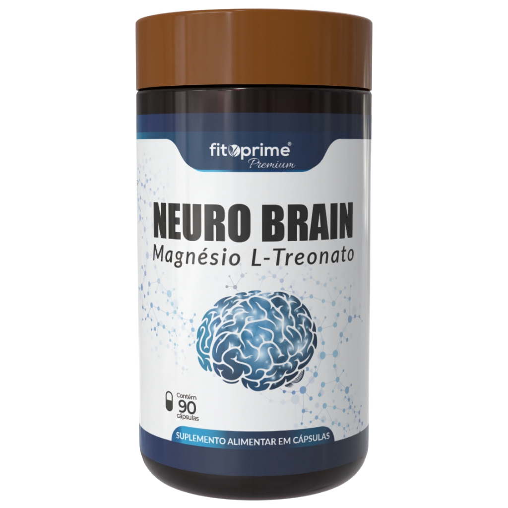Neuro Brain Magnésio L-Treonato 500mg Fitoprime 90 Cápsulas