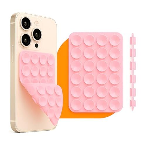 Suporte de Silicone com Ventosa para Capinha de  Celular IPhone e Android