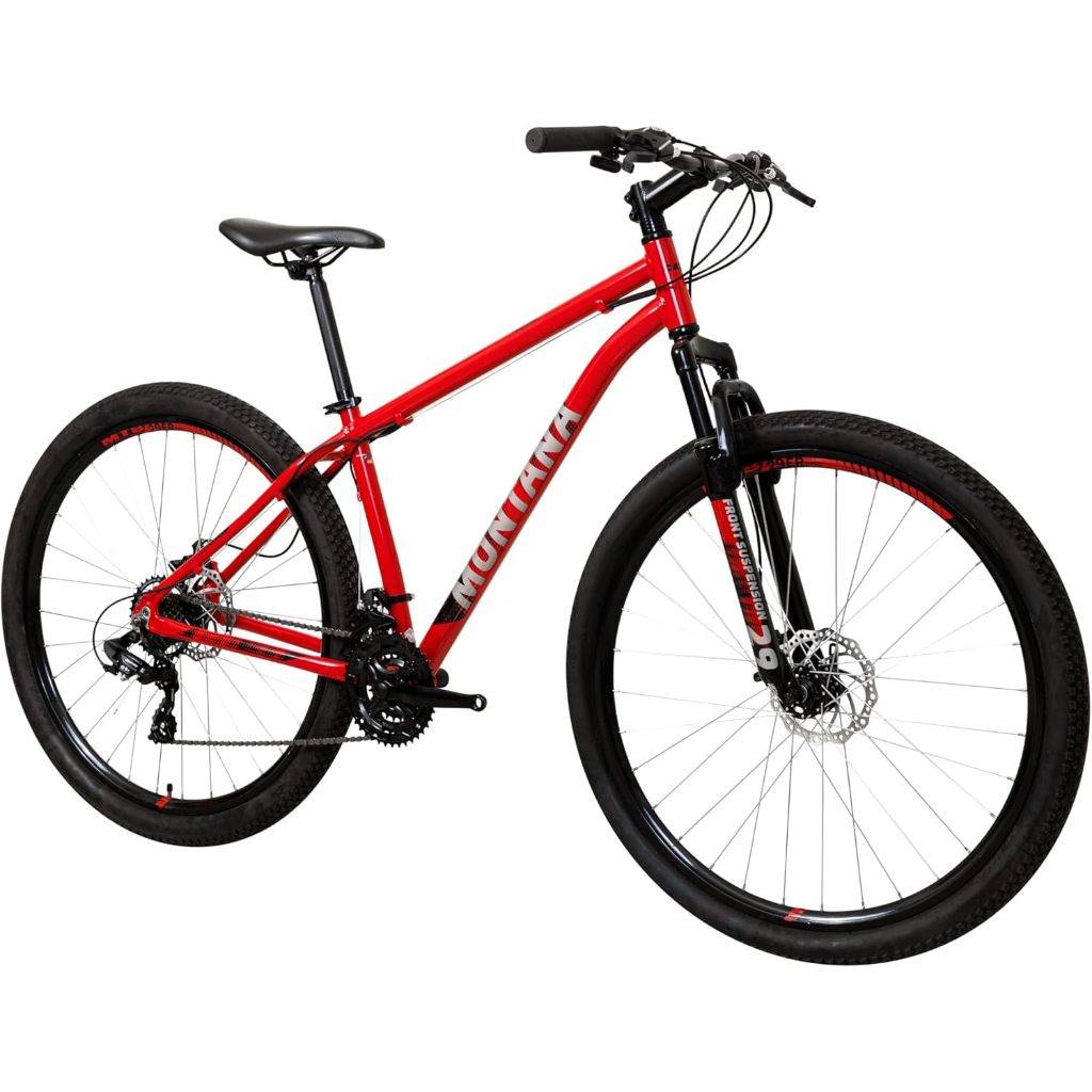 Caloi Bicicleta Montana, Aro 29, Tamanho 17, Câmbio 21 Velocidades, Vermelha
