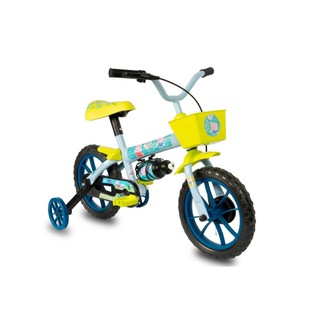 Bicicleta Infantil Com Rodinhas Masculina Aro 12 Peppa George Azul Verden Bikes
