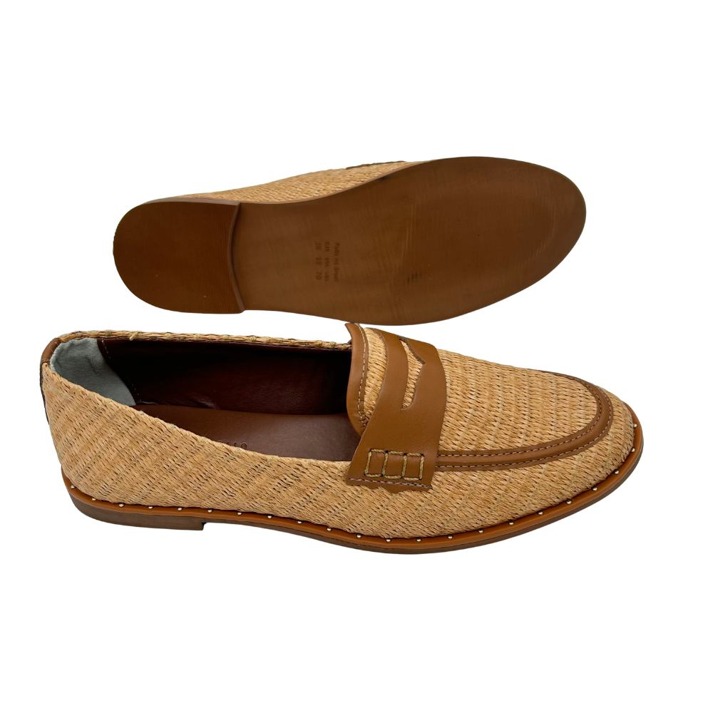 Mocassim Feminino Palha Natural Santa Lolla Verão Sofisticado e Confortável