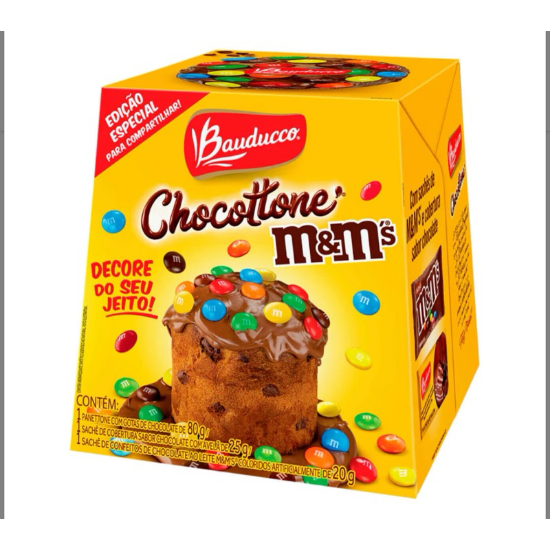 Mini Chocottone M&M's Bauducco 80g