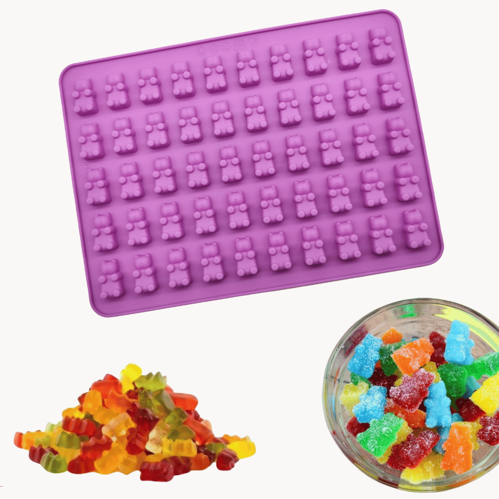 Molde de Silicone Ursinhos Mini Forma Para Goma Gelatina Doces Chocolate Urso Bala DIY