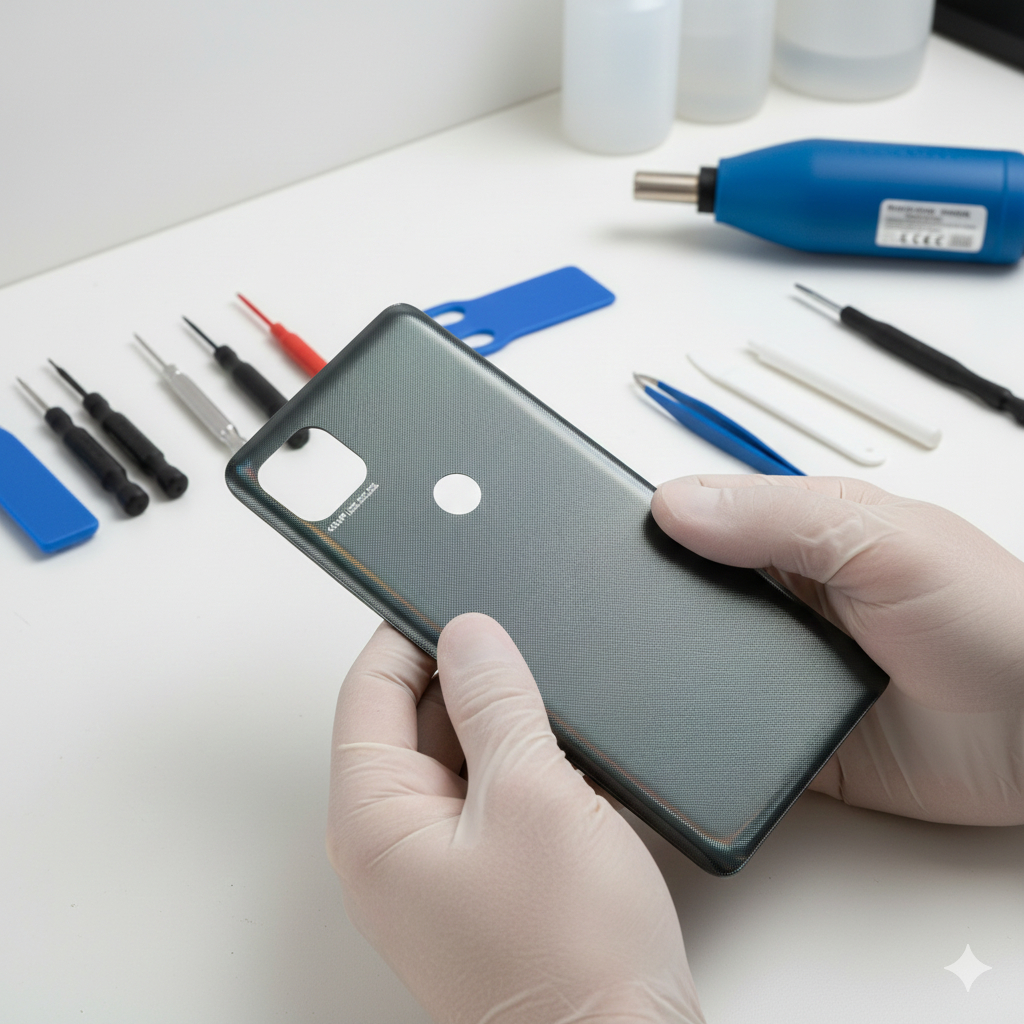 Tampa Traseira Para Motorola G 5g Prata Prisma Xt2113  - Sem Botões Estéticos / Sem Lente