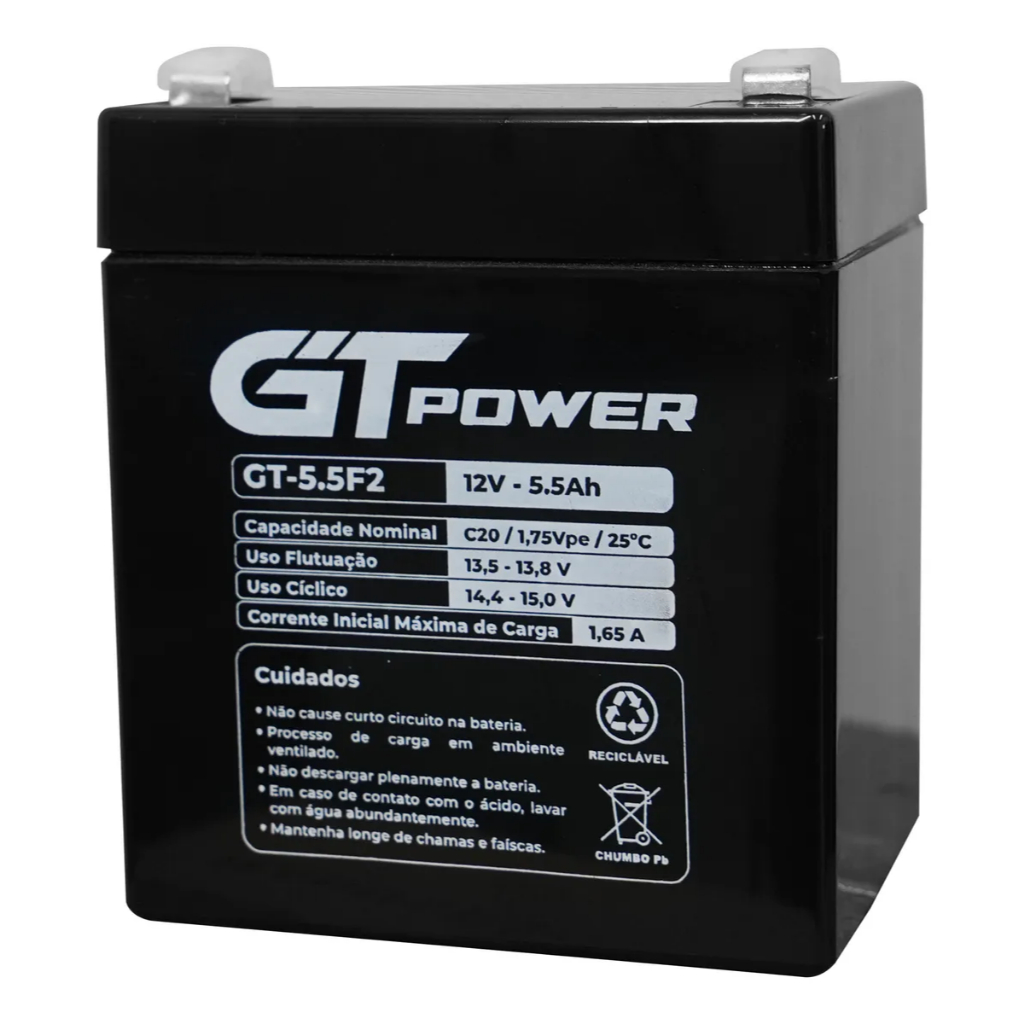 Bateria Ups T12-5f2 12v 5.5ah Vigilância Eletrônica No-break