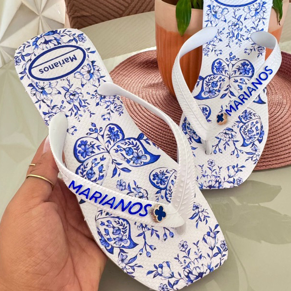 Chinelo Sandália Feminino Bico Quadrado Confortável Estilo Casual Moda Beleza Casual Praia — imagem 2 de 2