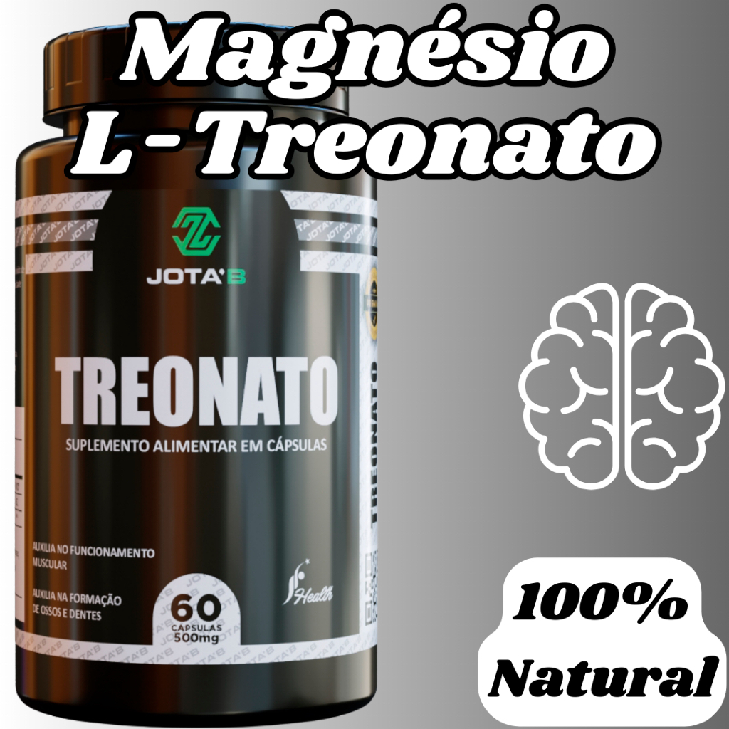 Treonato da JOTA´B Suplementos | Magnésio L-Treonato | Alta Qualidade e Procedência Garantida