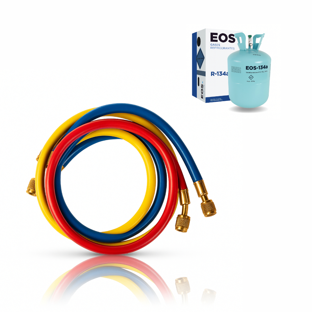 Mangueira de manifold + fluido refri eos
