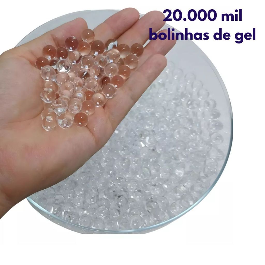20000 Bolinhas De Gel Transparentes que Crescem na água Hidrogel Decoração Vaso Planta Anti Stress