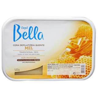 Cera Depilatória Quente Mel em Barra Depil Bella Todos os Tipos de Pele 500g em Oferta na Shopee
