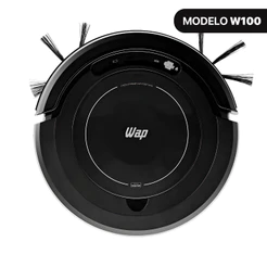 Aspirador de Pó Robô WAP Robot W100 3 em 1 Antiqueda Bivolt 17W