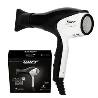 Secador De Cabelos Taiff Unique Duo Preto/Branco 2700w Bivolt em Oferta na Shopee