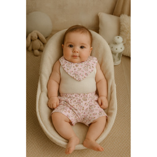 Conjuntinho de shorts, body + babador bandana Kit body bebê Conjunto body bebê em Oferta na Shopee