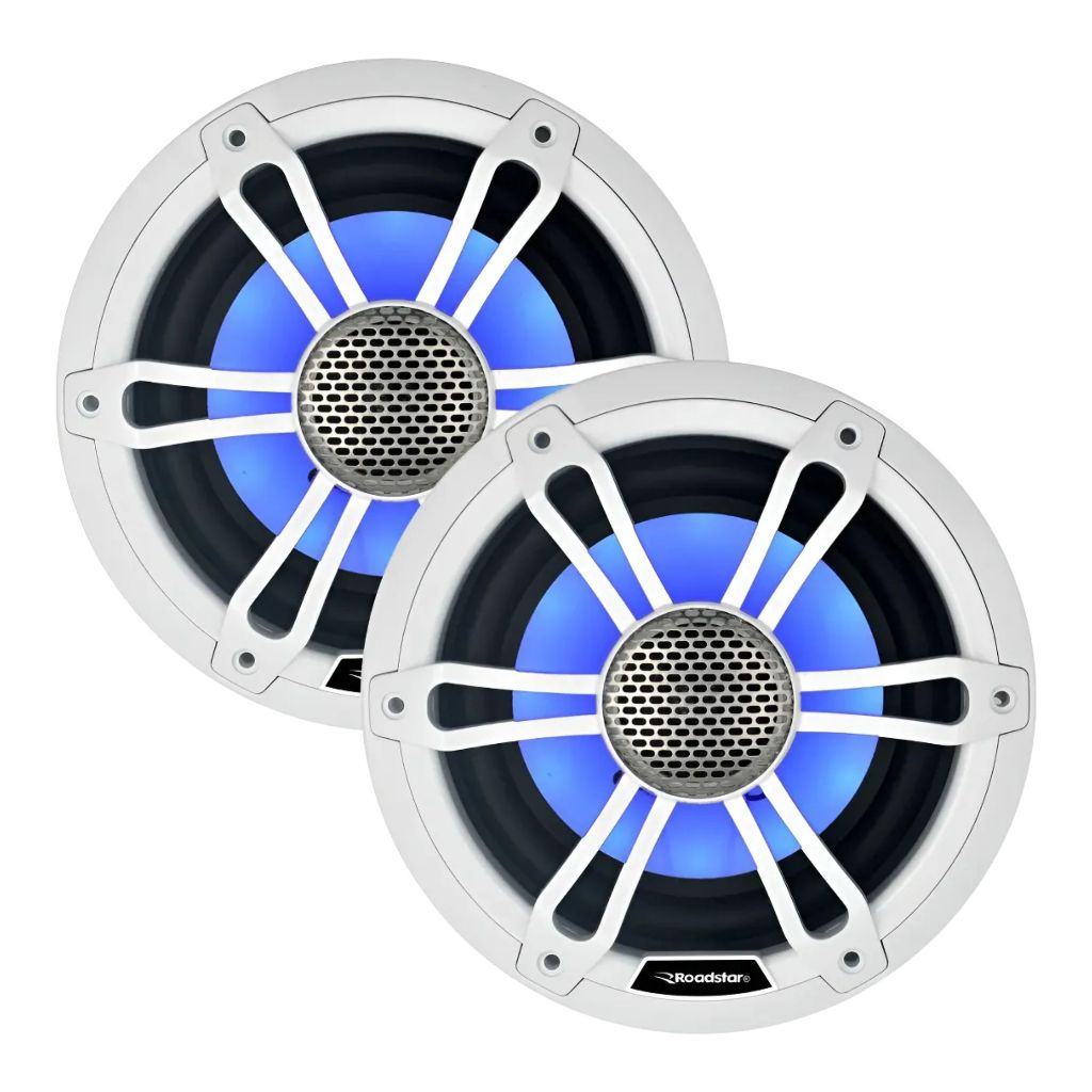 Par Alto Falante Roadstar Marinizado 6.5Pol Coaxial A prova d'água 400WRms
