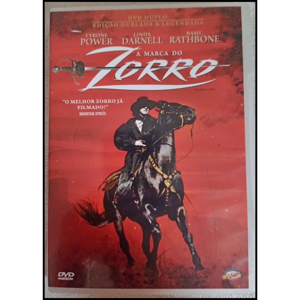 DVD A Marca do Zorro - Duplo - Original