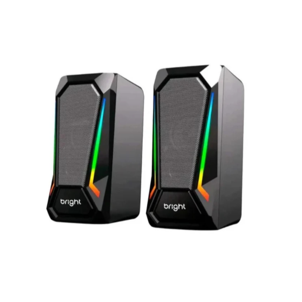 Caixa de Som para Computador Mini Pegasus BRIGHT 10W com RGB