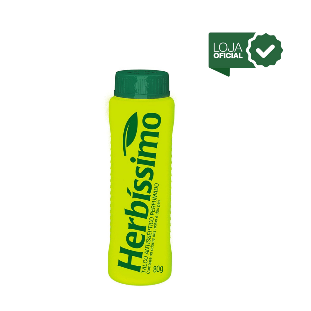Talco Antisséptico Herbíssimo Perfumado 80G