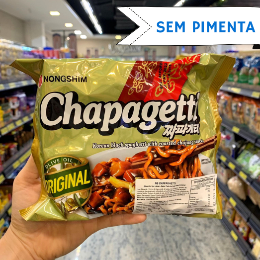 Macarrão Instantâneo Coreano Nongshim Chapagetti (Molho de Jjajang) 140g - Pacote