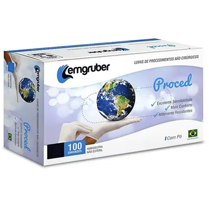 Luva Latex Procedimento Não Cirurgico P e G 100 Unidades C/pó Dentista Hospital Clinica Lemgruber em Oferta na Shopee