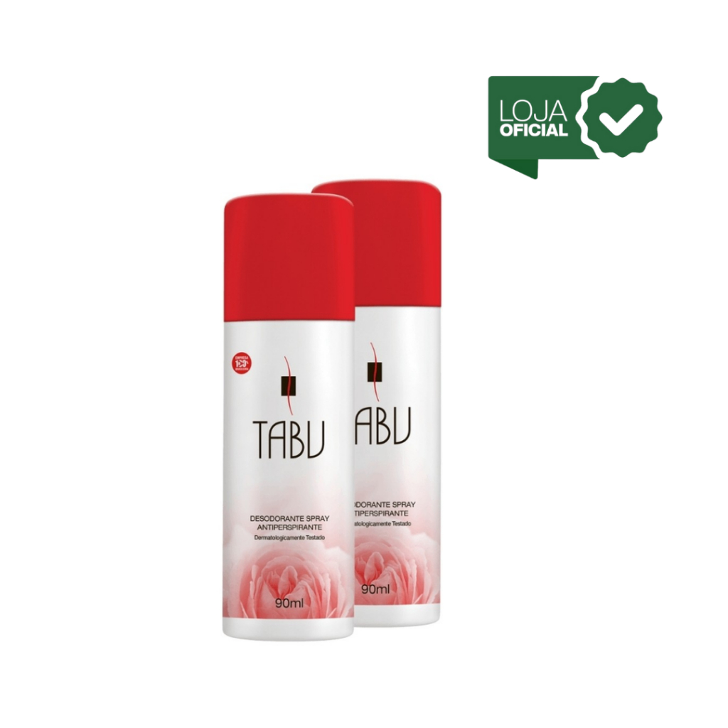 Kit 2 unid - Desodorante Spray Tabu Tradicional 90Ml