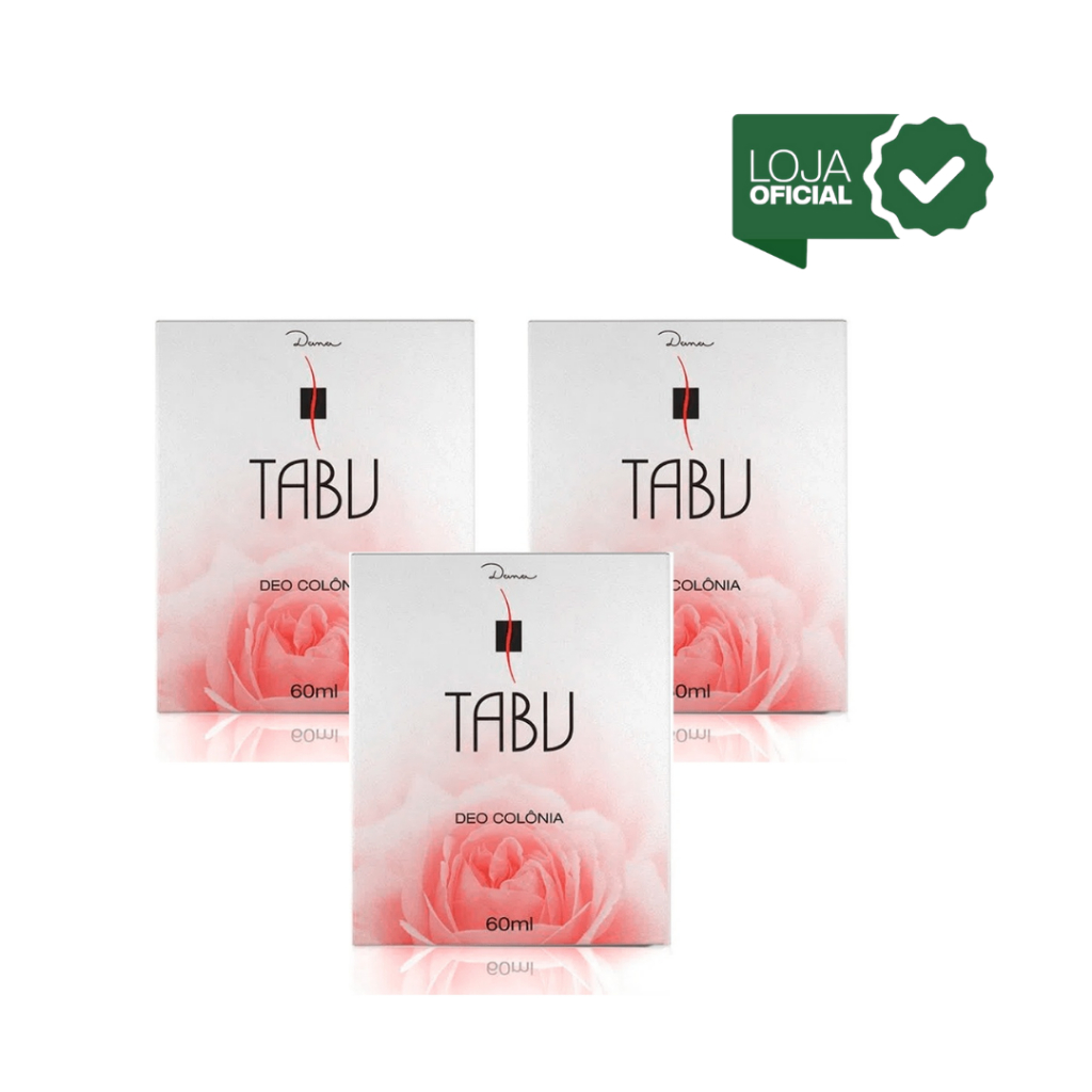Kit 3 unid - Deo Colônia Tabu | Tradicional - 60ml