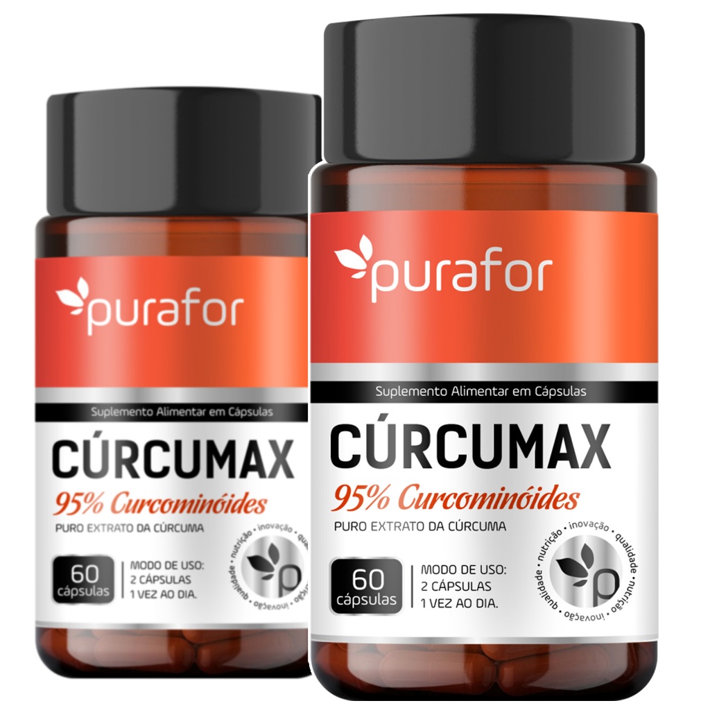 2x cur.cumax 95% Curcu.minoides 60caps Extrato Concentrado de Cur.cuma Suplemento Alimentar em Oferta na Shopee