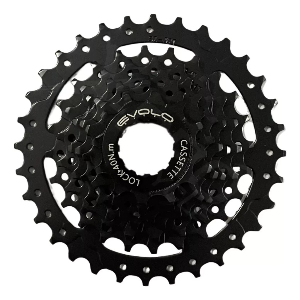 K-7 Cassete  Catraca 7 Velocidades Roda Livre MTB Bike Relação 12-32 Dentes Evolo Bicicleta Ciclismo