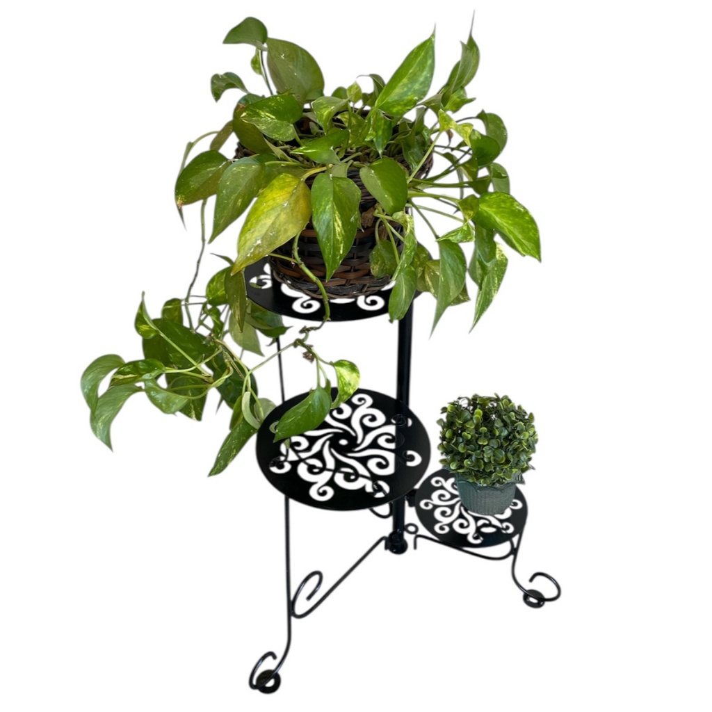 Floreira articulada três andares em ferro em Oferta na Shopee