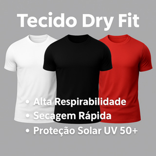 Kit 3 Camisetas Dry Fit Masculina Manga Curta Uv Esporte Top em Oferta na Shopee