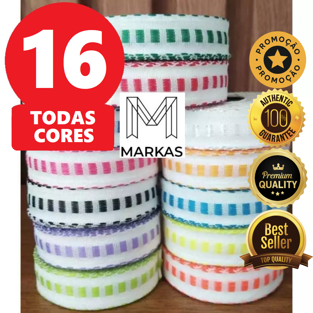 Kit 16 Rolos Galão Passa Fita Falso todas as cores com 10 Metros cada 100% Poliéster Pascoa em Oferta na Shopee