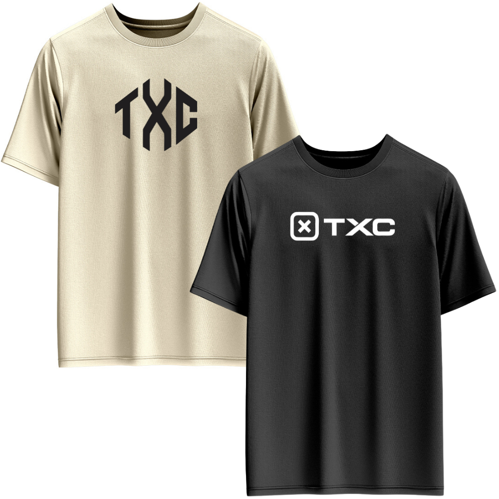 Kit 2 Camisa Camiseta Country TXC Algodão Manga Curta Gola Redonda Estampada Country Rodeio Texas