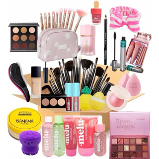 Kit Completo Maquiagem Melhores Marcas Com Gloss e Base Blush em Oferta na Shopee