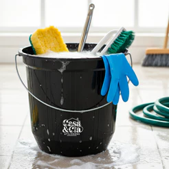 Kit Baldes 5 Litros de Plástico Resistente e Alça Reforçada Limpeza Lavanderia Casa Cozinha Festa