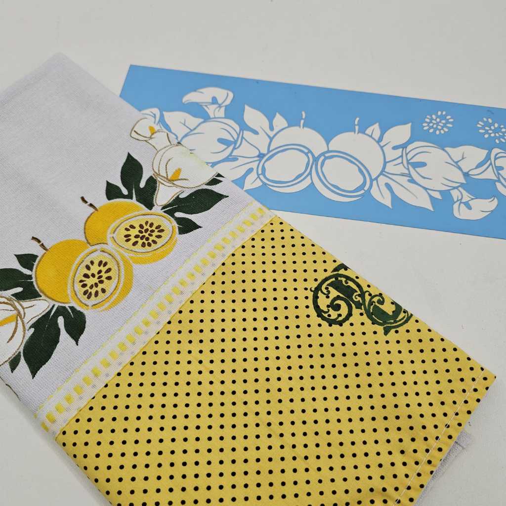 Kit Stencil Semaninha Floral 7 Peças - Pintura em Tecido Fácil e Profissional (Targon Atelier) em Oferta na Shopee